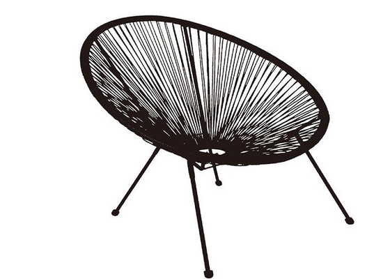 K.D. Steel Rattan Chair apilable con capacidad potente 250 libras