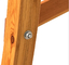 Doble de madera del toldo del poliéster de la hamaca del jardín de la longitud al aire libre de los muebles los 325cm
