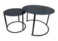 Hierro redondo moderno de los muebles de las mesas de centro del negro los 50cm del metal alto